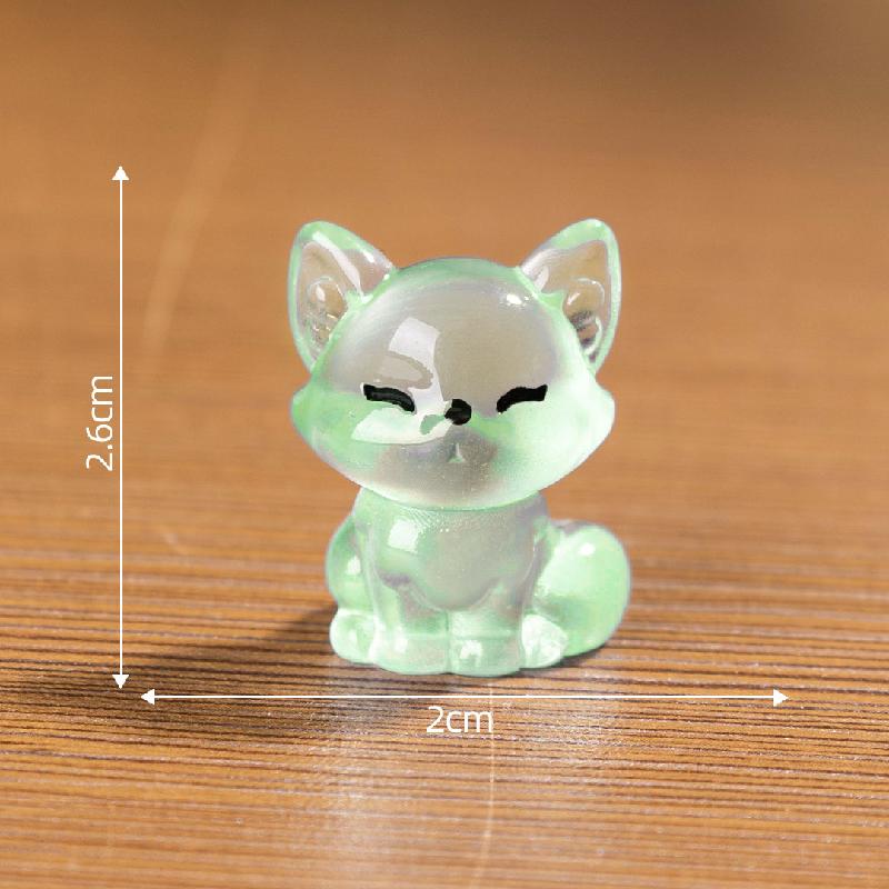 Tiểu cảnh cáo phát sáng, túi bất ngờ DIY, phụ kiện resin tiểu cảnh bàn mini dễ thương (ZC-294)