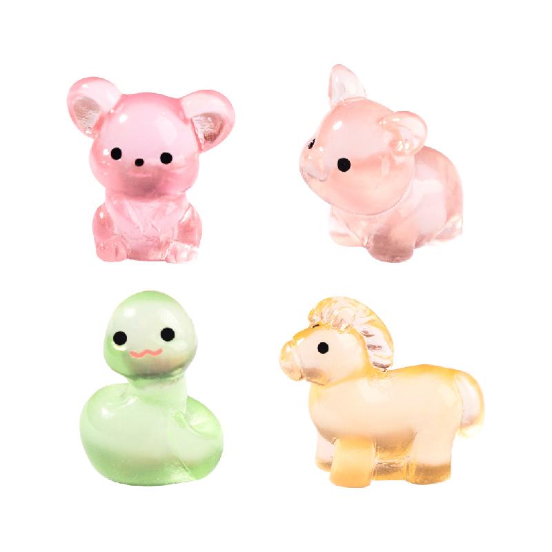 12 con giáp phát sáng – Bộ sưu tập con giáp mini dạ quang, trang trí tiểu cảnh (M-1369)
