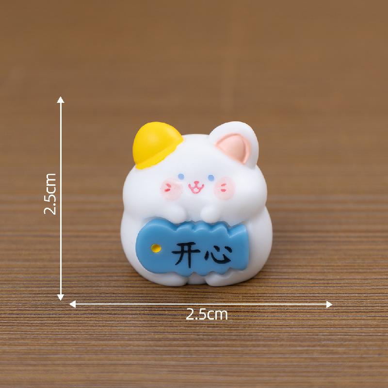Tiểu cảnh thỏ nhỏ DIY, phụ kiện tiểu cảnh mini bàn garden resin micro đáng yêu cute (ZC-1400)