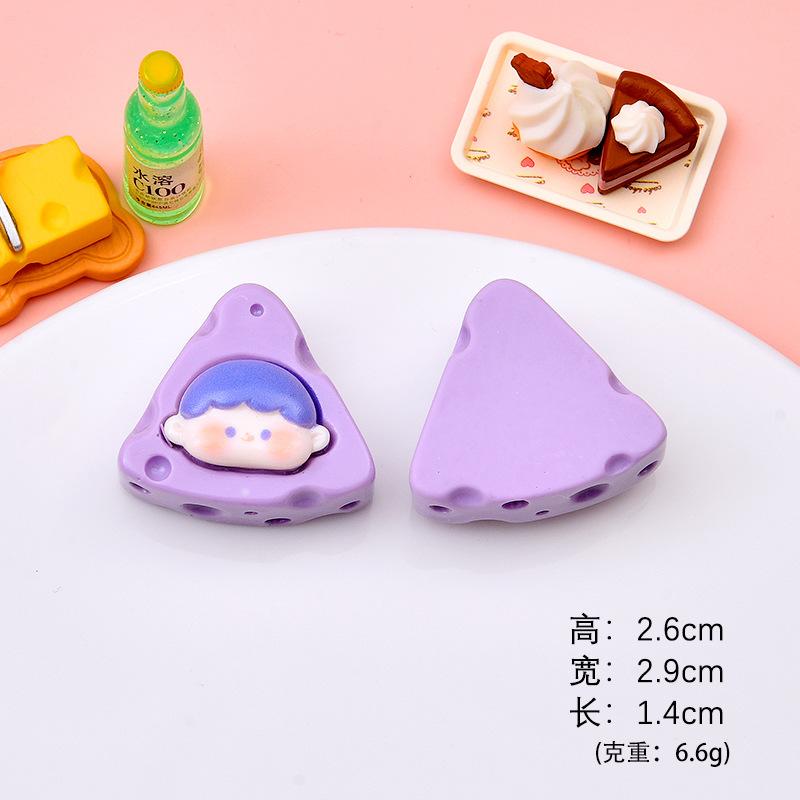 Phô mai Cheese resin DIY, phụ kiện kem giả, dép Crocs, nam châm tủ lạnh (NX-601)