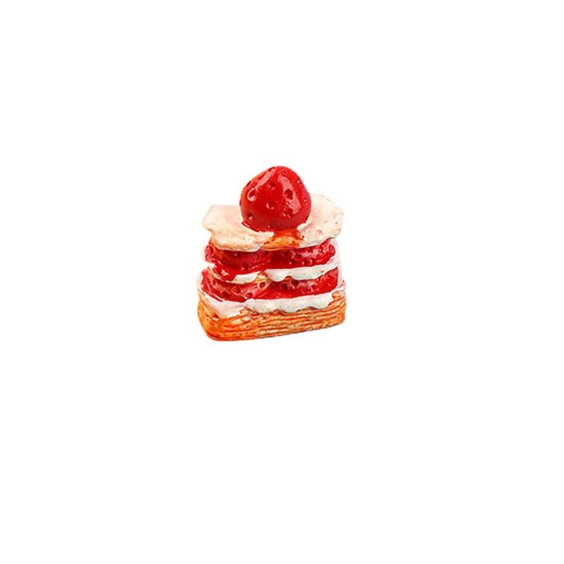 Charm bánh dâu 3 tầng DIY tiểu cảnh đồ chơi (FF-53)