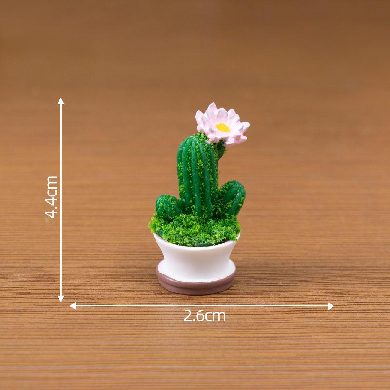 Tiểu cảnh xương rồng, sen đá giả, DIY, phụ kiện bàn tiểu cảnh mini nhỏ xinh (ZC-537)