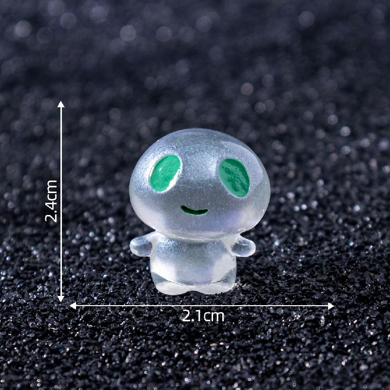 Tiểu cảnh alien mini phát sáng DIY, phụ kiện tiểu cảnh mini resin treo bàn garden cute (ZC-1404)