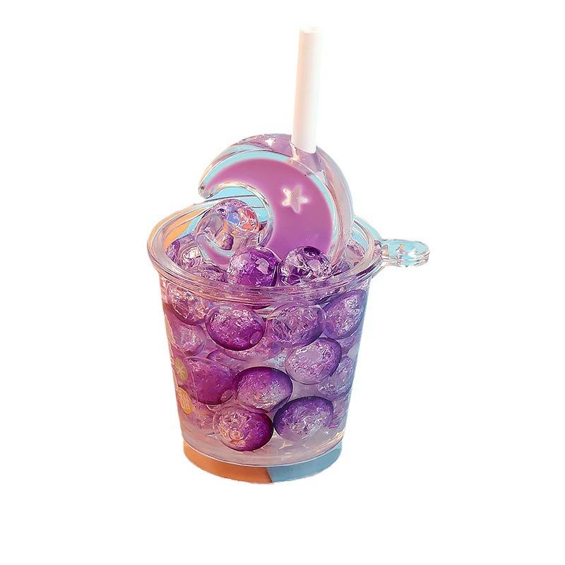 新款冰桶夜光月亮碎碎冰杯 diy钥匙扣挂件车载摆件小夜灯饰品配件