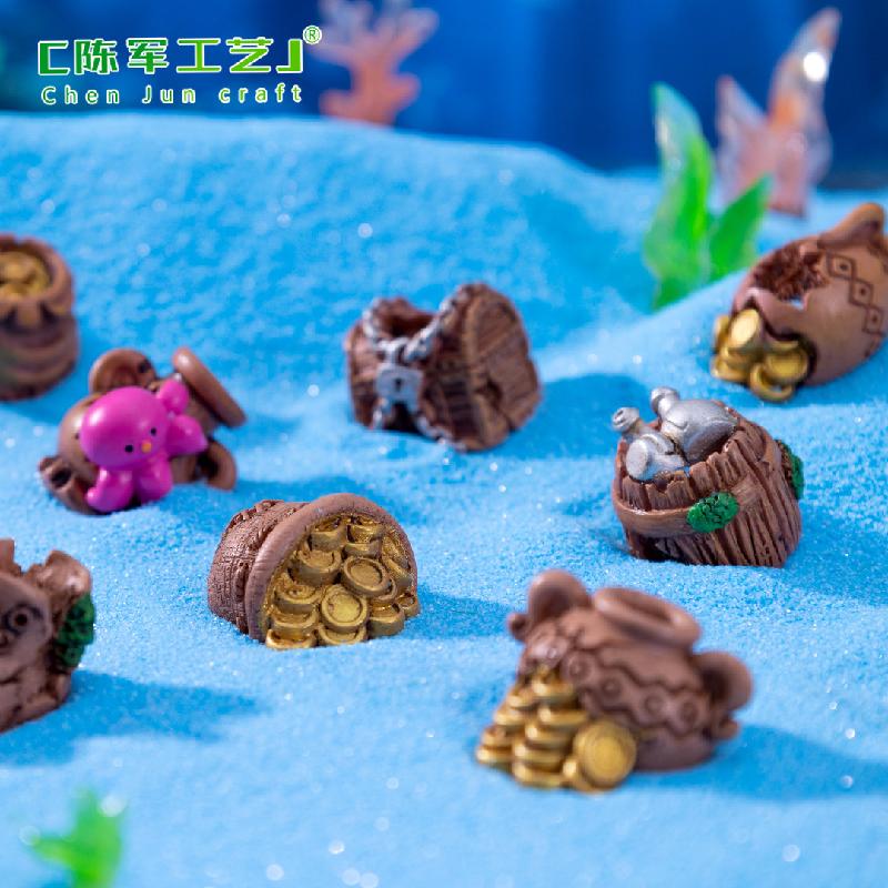 Phụ Kiện Tiểu Cảnh 微景观创意金币海底沉物宝藏系列 鱼缸造景DIY装饰品挂配件小摆件