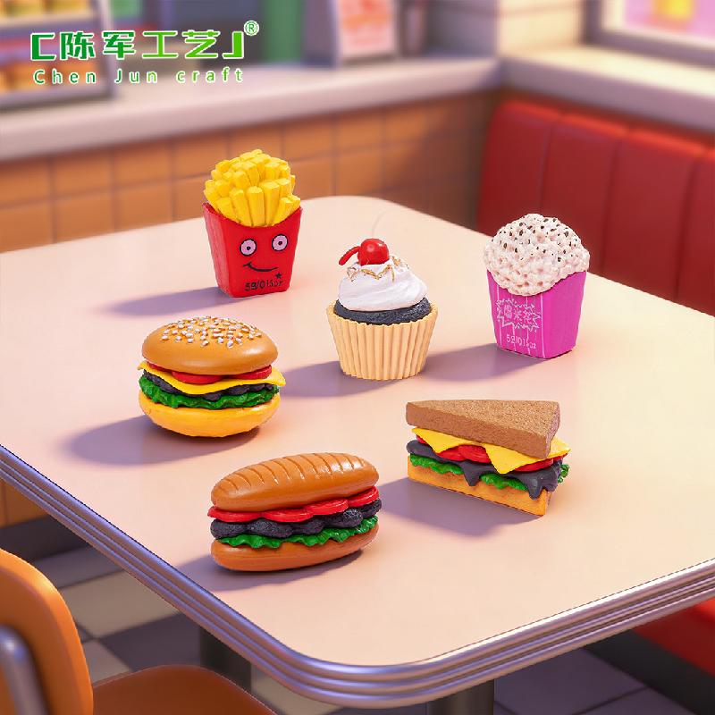 Phụ Kiện Tiểu Cảnh Tiểu cảnh bánh hamburger và sushi, phụ kiện trang trí mini (ZC-490)
