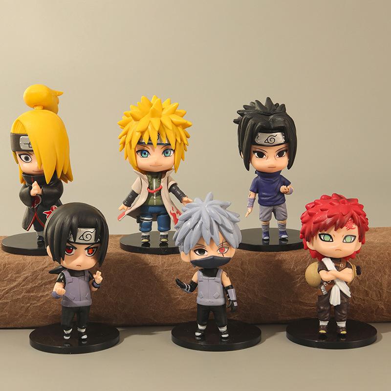 6 mẫu đồ chơi thủ lĩnh Naruto, hoạt hình, Zabuza, Orochimaru, Kanki, Shikamaru, Dara. ZZ-469