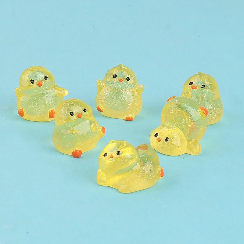 Charm gà mini DIY tiểu cảnh xe hơi (FF-369)