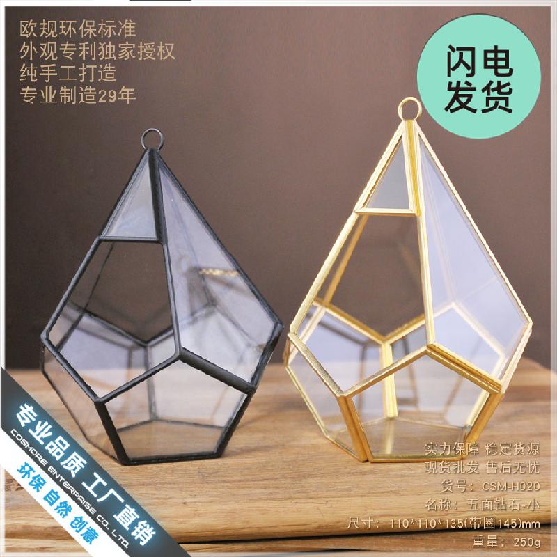 Chậu Đa Giác Nhà kính kim cương 5 mặt nhỏ (DG-221)