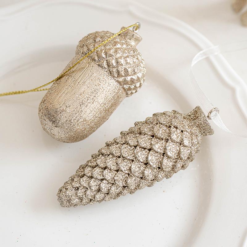 Trang Trí Noel Móc treo tuần lộc vàng trang trí cây thông Noel, phong cách Bắc Âu, đồ trang trí Noel sang trọng và hiện đại