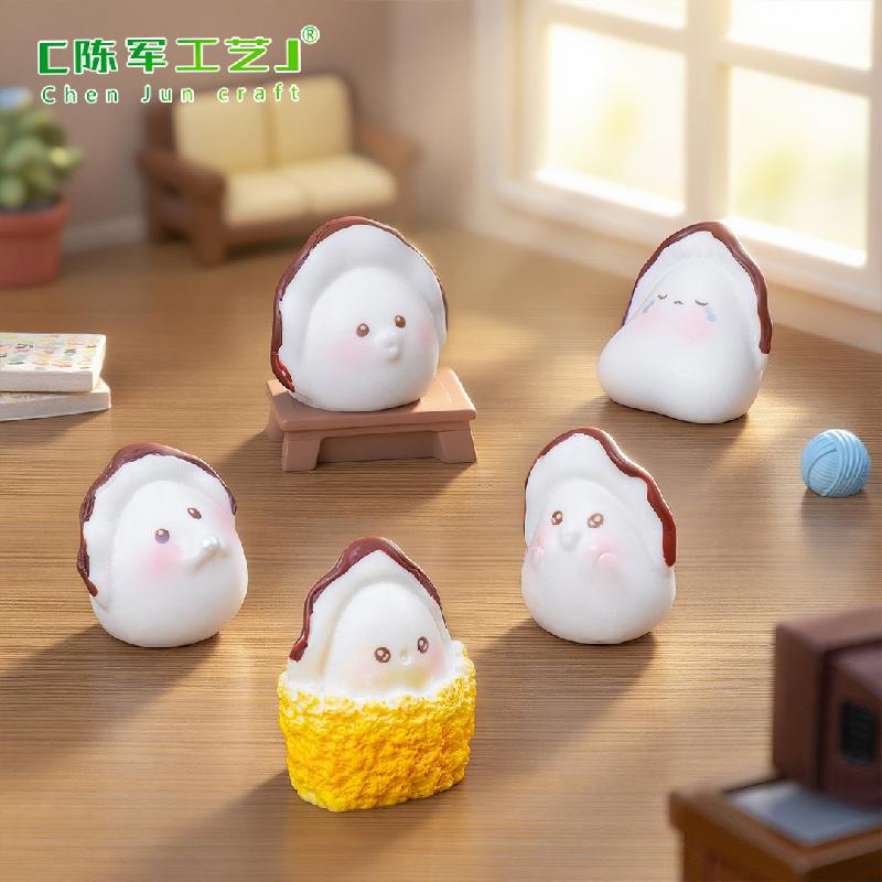 Phụ Kiện Tiểu Cảnh 微景观创意可爱海蛎子宝宝萌粒 娃娃屋DIY装饰品挂配件桌面小摆件