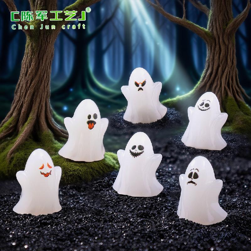 Phụ Kiện Tiểu Cảnh 跨境外贸微景观创意幽灵万圣节造景 DIY装饰品配件迷你树脂小摆件