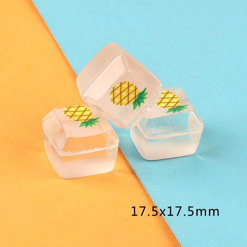 卡通夜光方块糖 树脂饰品配件手机壳 奶油胶diy发夹材料水杯贴