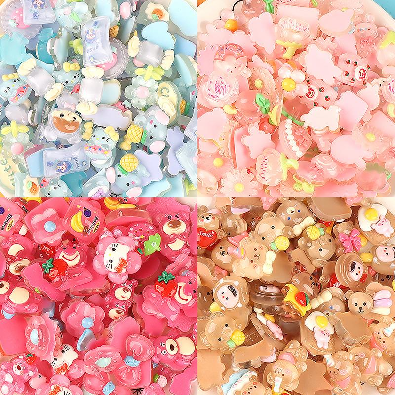 Charm trong suốt đa sắc DIY trang trí điện thoại (FF-11)