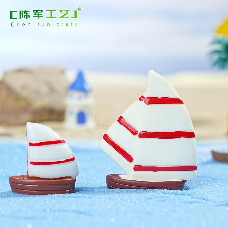 Phụ Kiện Tiểu Cảnh Thuyền Buồm Hai Cột Mini (PK-531)