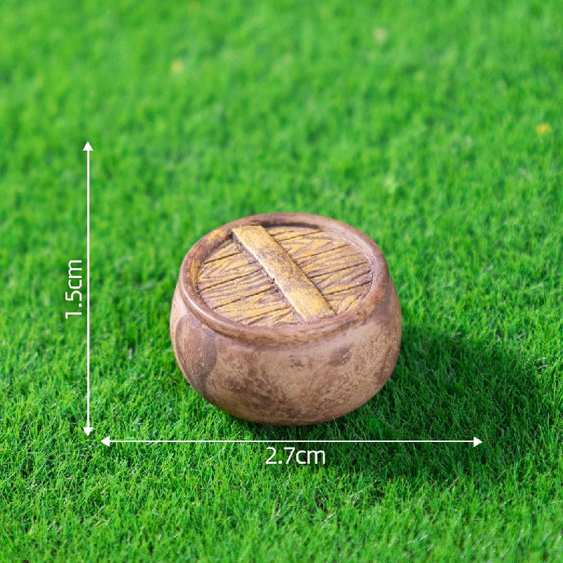 Tiểu cảnh ghế tre cổ, xe đẩy mini, sân vườn DIY, phụ kiện bàn tiểu cảnh đáng yêu (ZC-228)