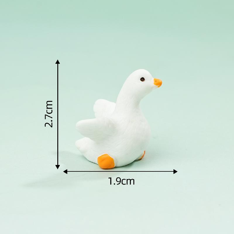 Tiểu cảnh gia đình vịt, búp bê DIY, phụ kiện bàn resin tiểu cảnh mini đáng yêu (ZC-370)