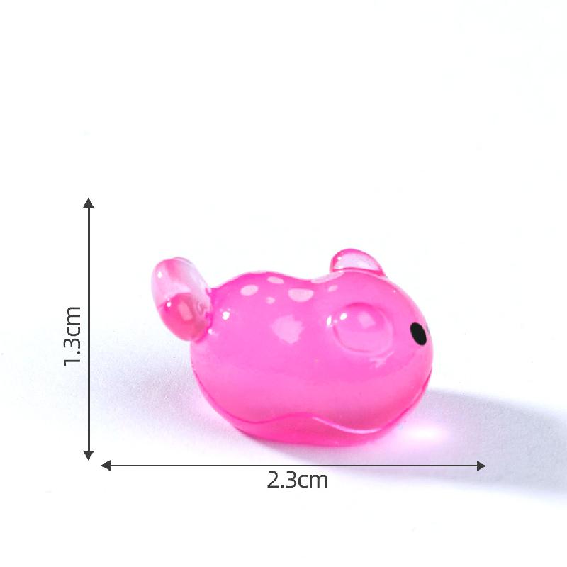 Tiểu cảnh sên biển cầu vồng phát sáng DIY, phụ kiện tiểu cảnh mini resin garden đáng yêu cute (ZC-1441)