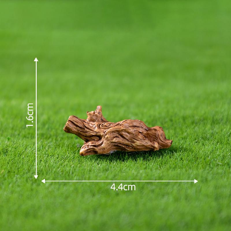 Tiểu cảnh khủng long trên gốc cây DIY, phụ kiện tiểu cảnh mini bàn thu nhỏ đáng yêu (ZC-1033)