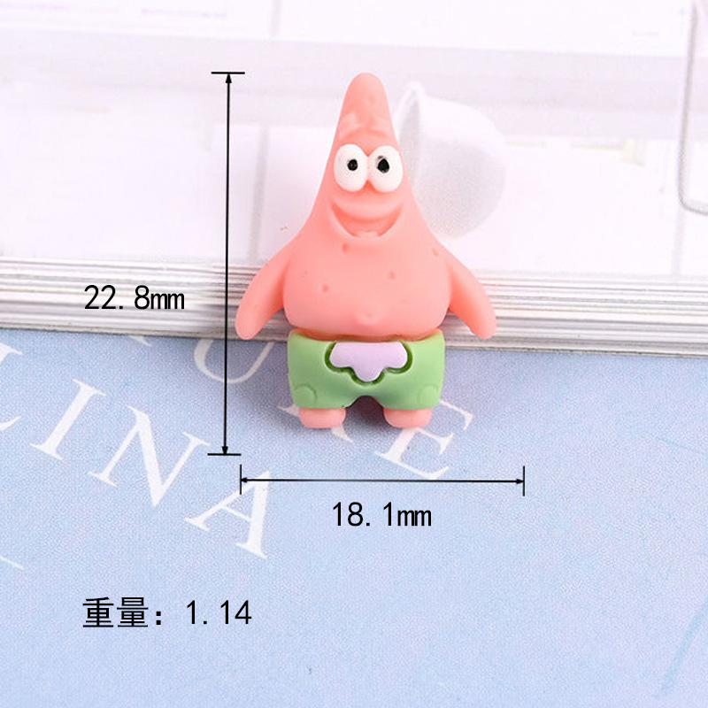 热款卡通海绵宝宝派大星diy树脂饰品配件 头饰发饰手机壳美容材料