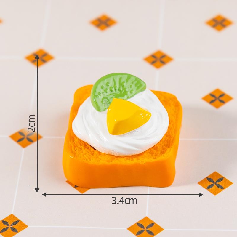 Tiểu cảnh sandwich giả lập DIY, phụ kiện tiểu cảnh mini resin ice cream clip treo bàn đáng yêu cute (ZC-1482)