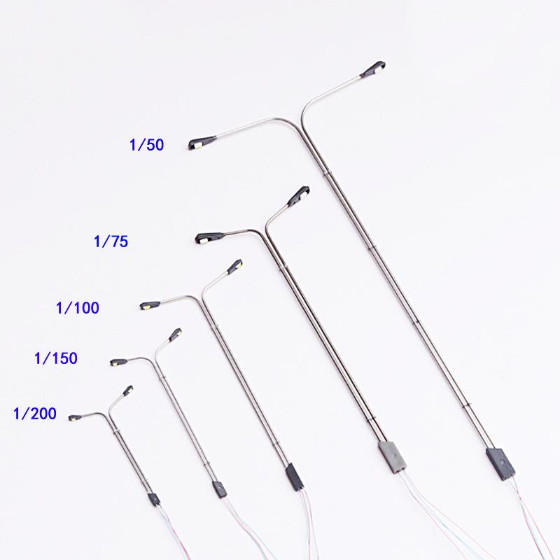 Phụ Kiện Mô Hình Đèn Đường LED Hai Đầu Mini Mô Hình 3V (MH-157)