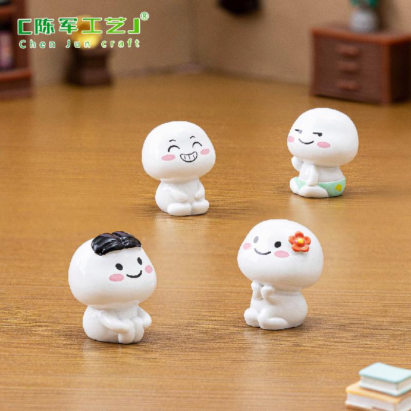 Phụ Kiện Tiểu Cảnh Bánh trôi biểu cảm mini trang trí nhà búp bê (PK-709)