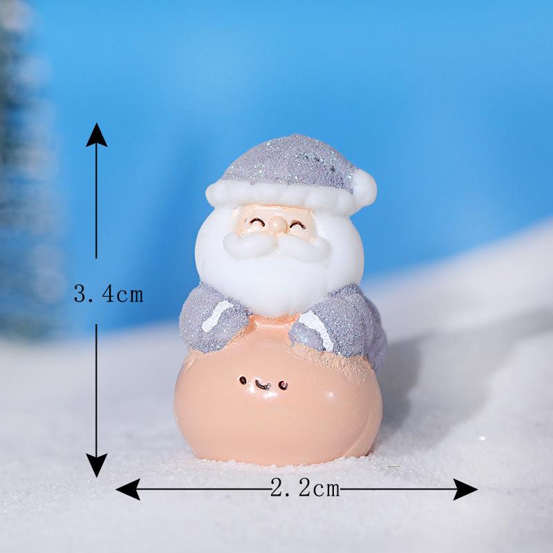 Ông già Noel áo phao mini DIY trang trí xe và bàn (ZC-744)