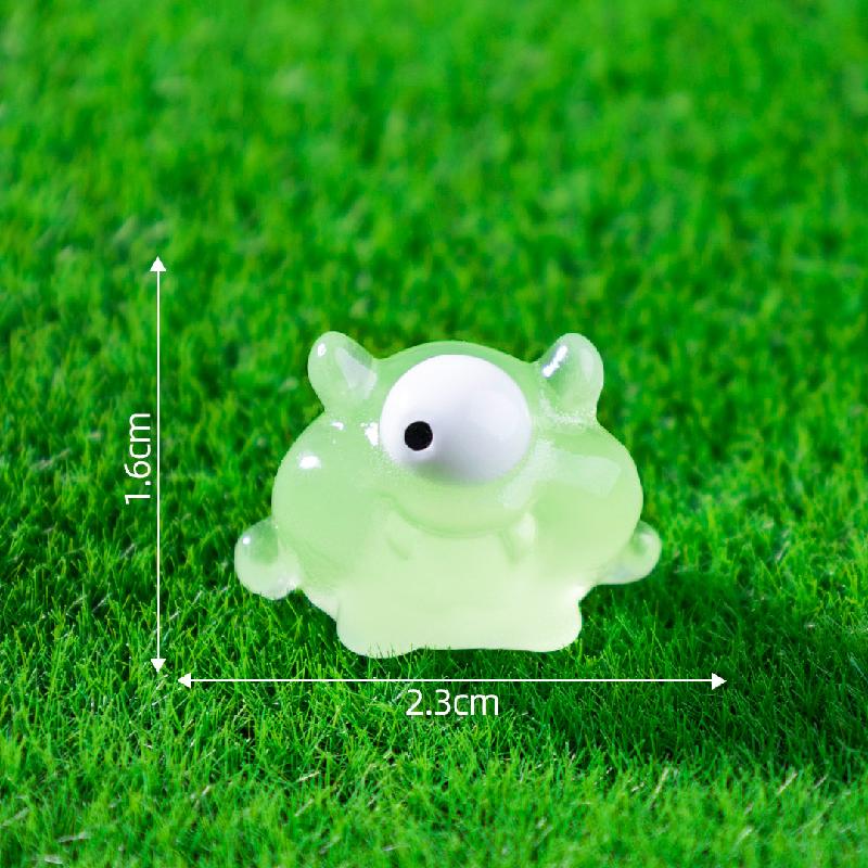 Tiểu cảnh quái mắt đơn phát sáng DIY, phụ kiện tiểu cảnh mini resin treo bàn cute (ZC-1146)