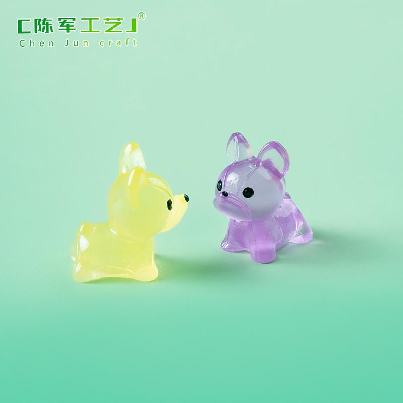 Phụ Kiện Tiểu Cảnh 微景观创意夜光小狗萌粒公仔盲袋 DIY装饰品挂配件迷你桌面小摆件