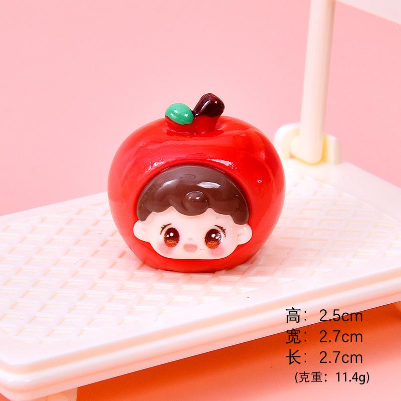 Trái cây hoạt hình resin mini, mô hình để bàn, nhà búp bê (NX-606)