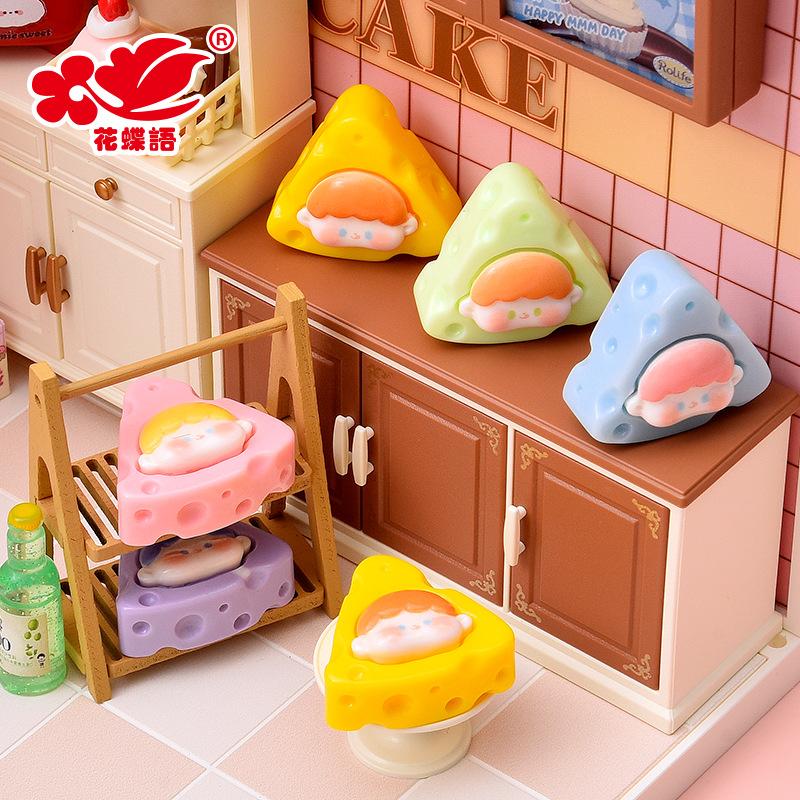 Phụ Kiện Nhỏ Xinh Phô mai Cheese resin DIY, phụ kiện kem giả, dép Crocs, nam châm tủ lạnh (NX-601)