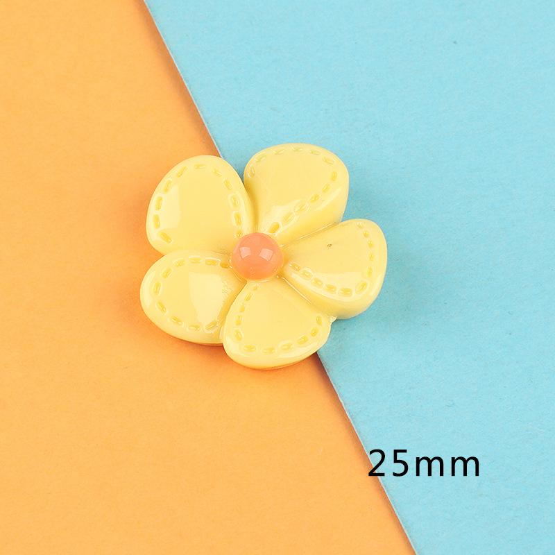 树脂饰品配件批发 diy发饰奶油胶手机壳手工服饰鞋扣材料亮面花朵