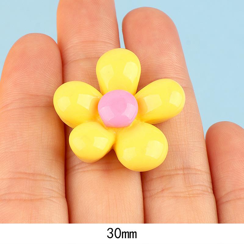 亮面肉肉花彩色 大小diy奶油胶手机壳冰箱贴发夹饰品树脂配件批发