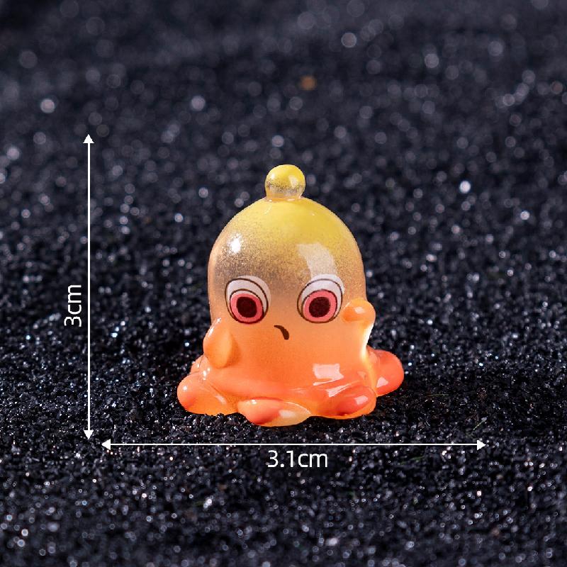 Tiểu cảnh quái cầu vồng phát sáng DIY, phụ kiện tiểu cảnh mini treo bàn đáng yêu (ZC-1098)