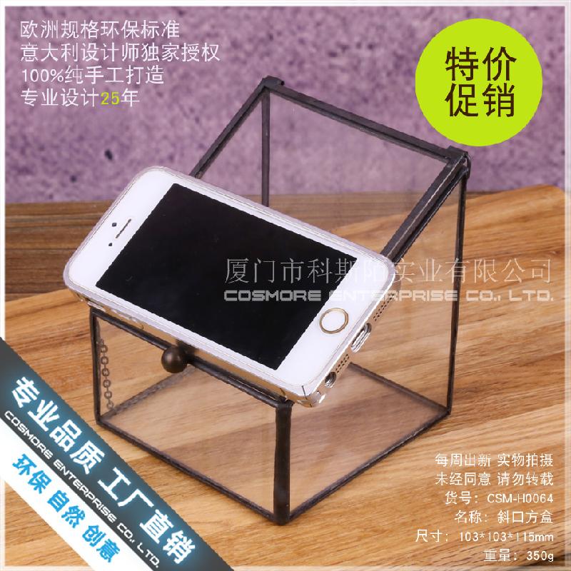 Chậu Đa Giác Hộp kính trang sức vuông, hộp chống bụi (DG-176)