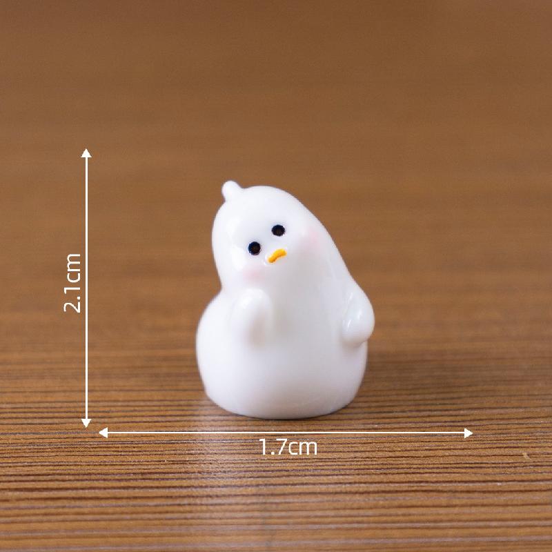 Tiểu cảnh vịt trắng DIY, phụ kiện tiểu cảnh mini xe bàn đáng yêu, cute (ZC-1010)