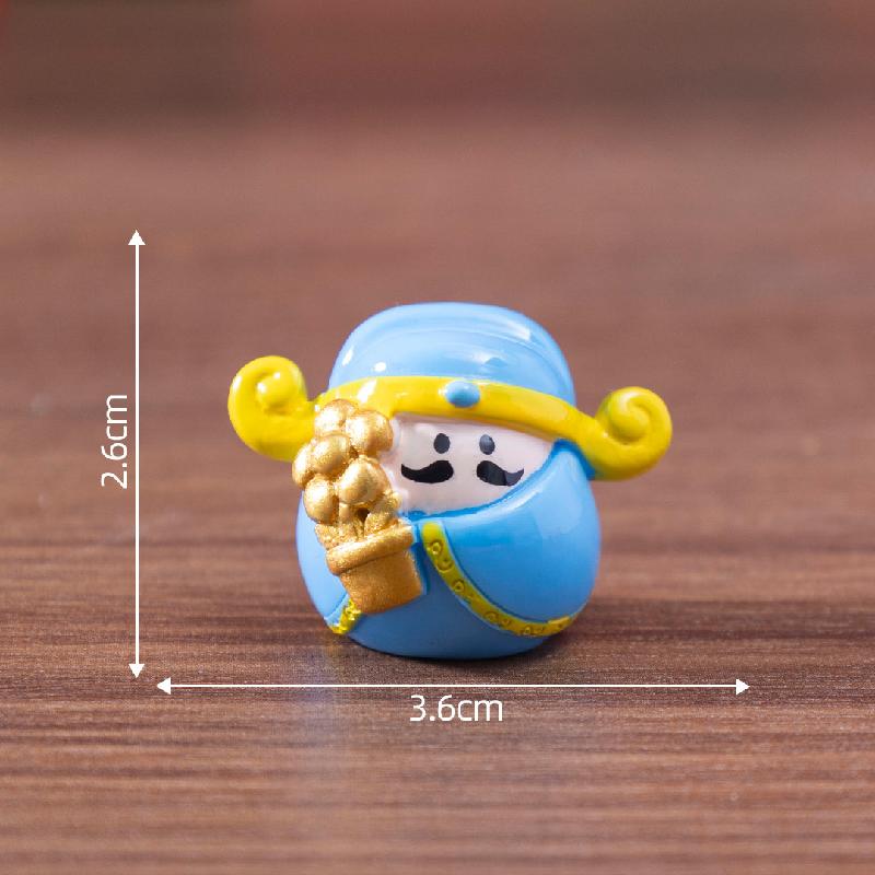 Tiểu cảnh thần Tài, Daruma DIY, phụ kiện tiểu cảnh mini xe bàn đáng yêu, cute (ZC-1077)