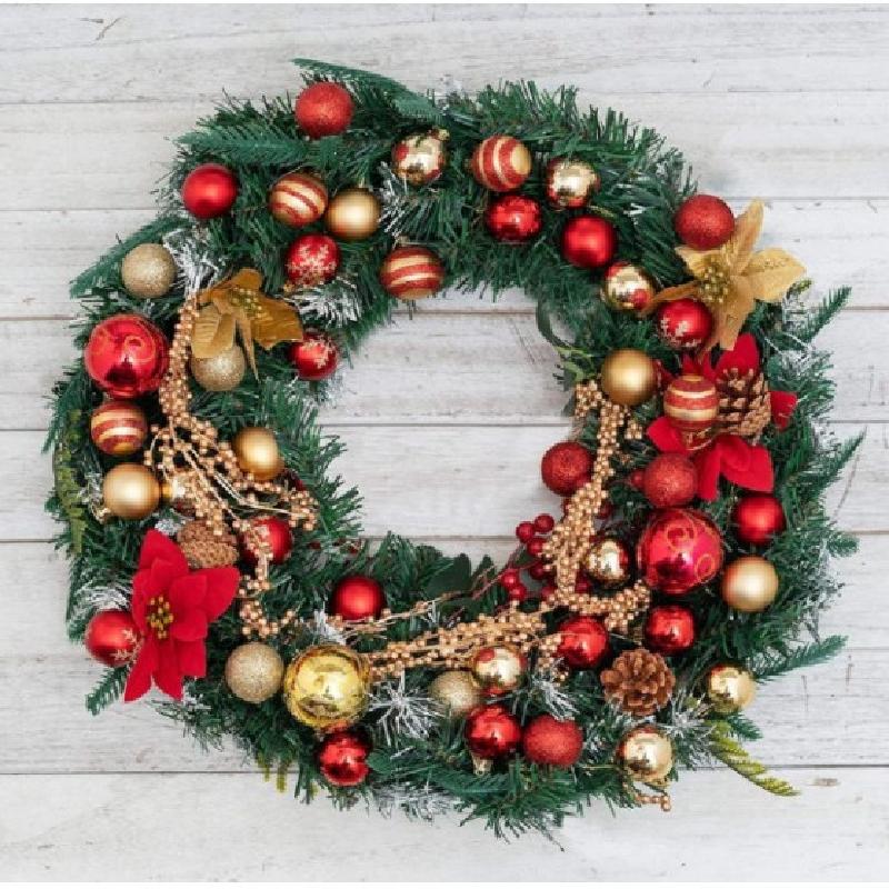 Trang Trí Noel Bộ quà trang trí Giáng Sinh: bóng điện phân 4CM, 50 cái, bao gồm bóng vẽ màu, hoa và trang trí cho cây thông và đám cưới.