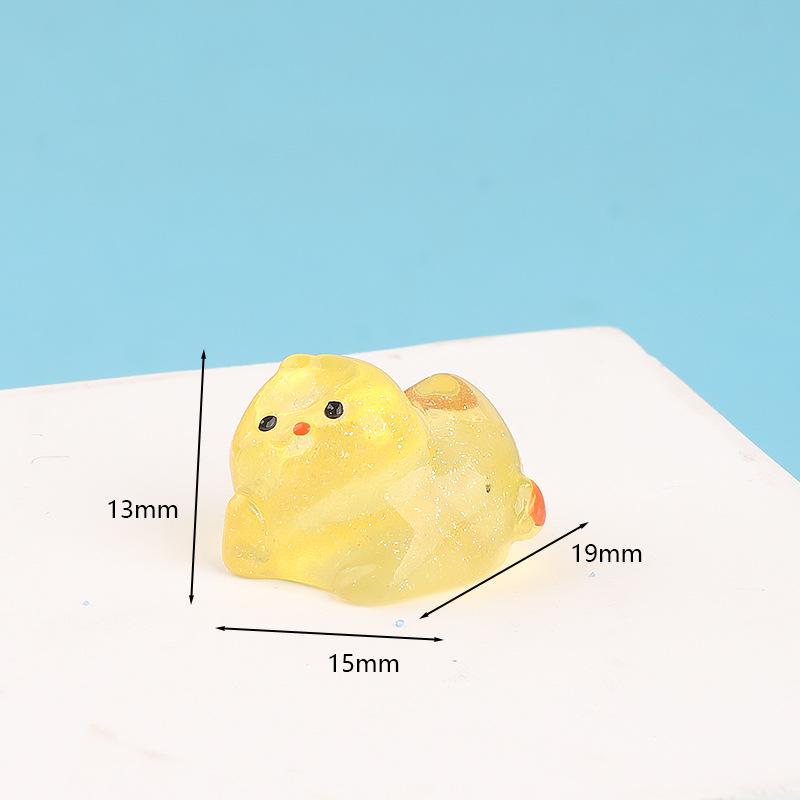 Charm gà mini DIY tiểu cảnh xe hơi (FF-369)