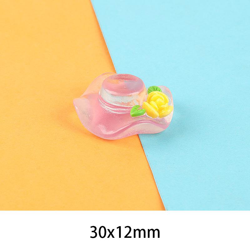 卡通夜光帽子手工DIY奶油胶手机壳饰品树脂配件材料批发