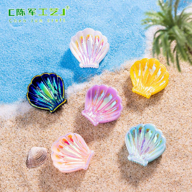 Phụ Kiện Tiểu Cảnh 微景观创意贝壳海星鱼缸造景 DIY装饰品生态瓶配件迷你树脂小摆件