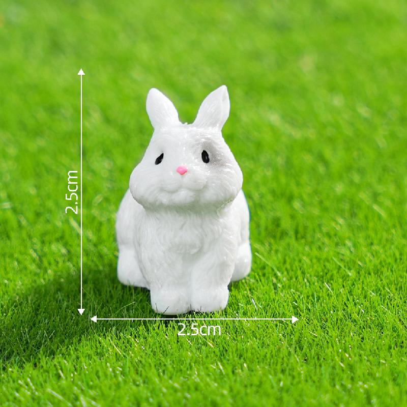 Tiểu cảnh thỏ DIY, phụ kiện tiểu cảnh mini xe bàn thu nhỏ đáng yêu, cute (ZC-1044)