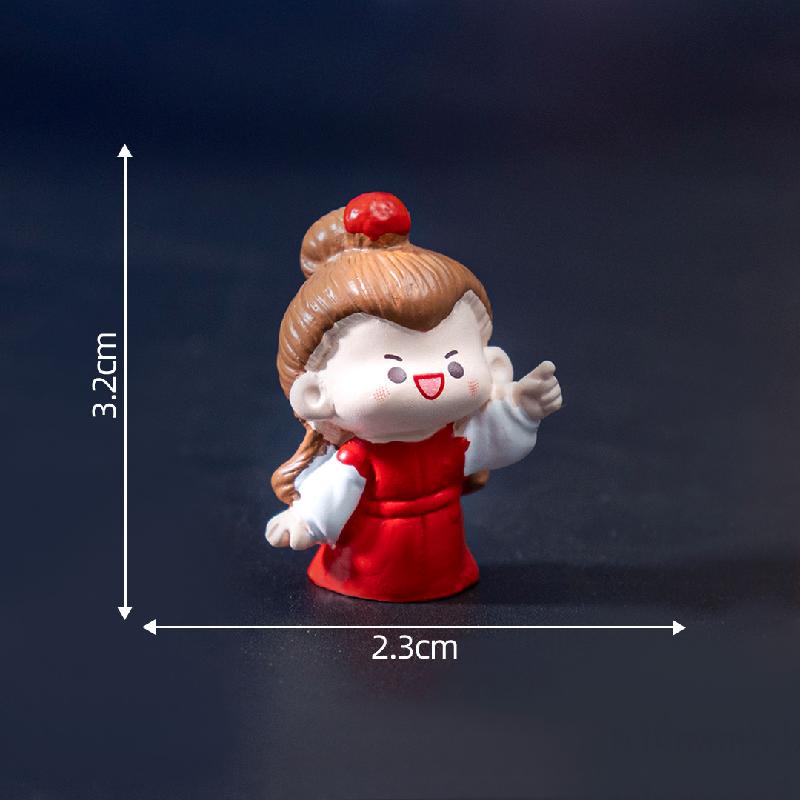 Tiểu cảnh thỏ trung thu, bánh trung thu DIY, phụ kiện treo xe tiểu cảnh mini (ZC-735)