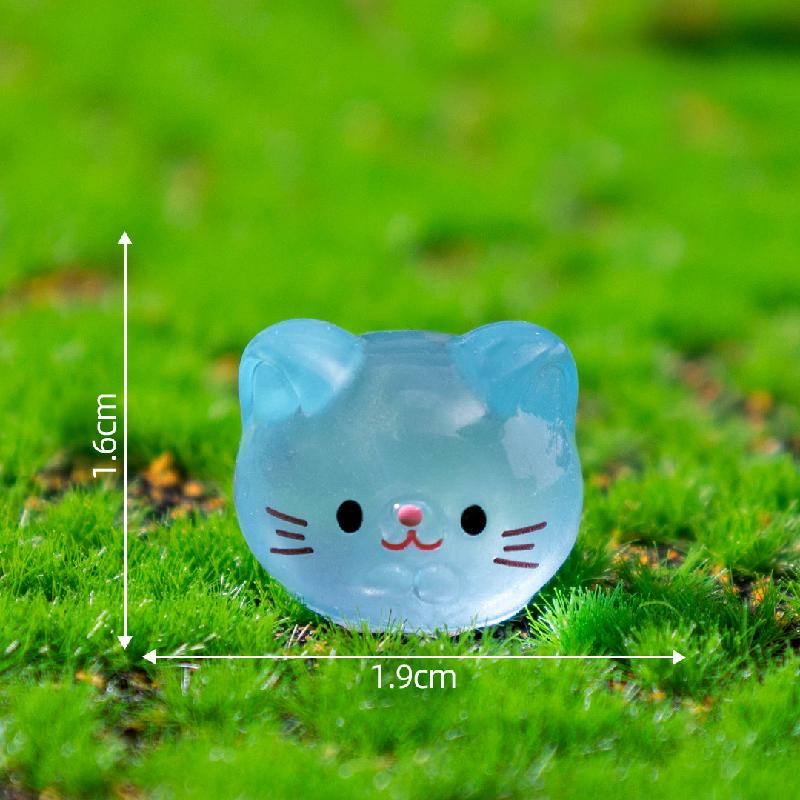 Tiểu cảnh thú tròn phát sáng DIY, phụ kiện tiểu cảnh mini treo bàn garden cute (ZC-1336)