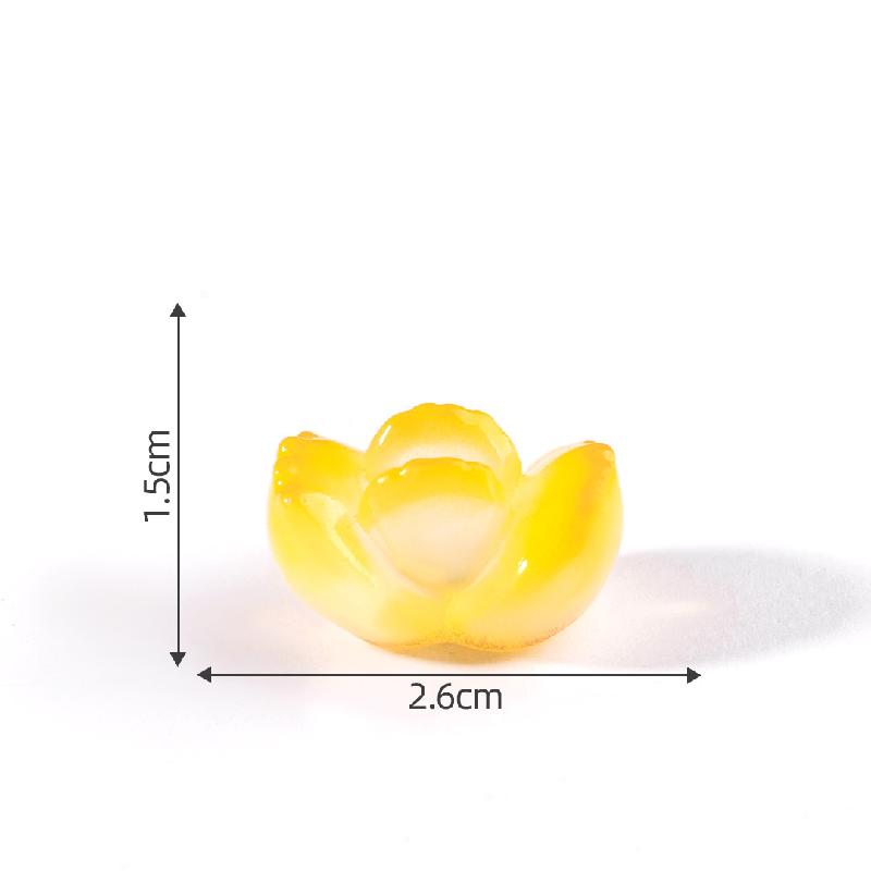 Tiểu cảnh sen đá phát sáng DIY, phụ kiện tiểu cảnh mini chậu hoa bàn đáng yêu (ZC-902)