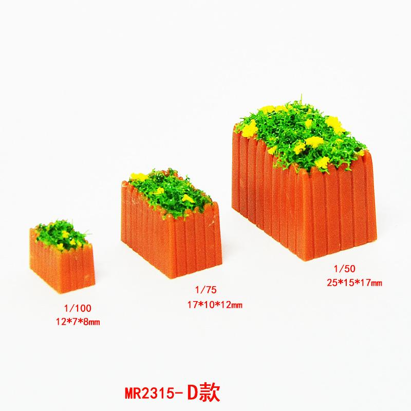 Bồn Hoa Vuông Mini Mô Hình Cảnh Quan (MH-163)