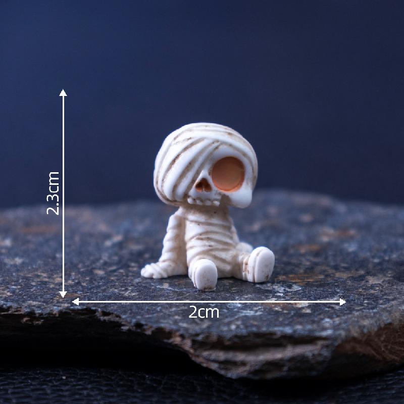 Bí ngô, sọ Halloween, kẹo mini DIY, phụ kiện bàn tiểu cảnh nhỏ sáng tạo (ZC-54)