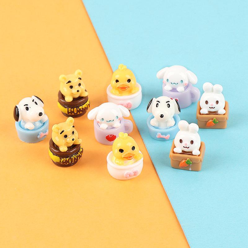 Charm thỏ mini DIY trang trí điện thoại (FF-414)