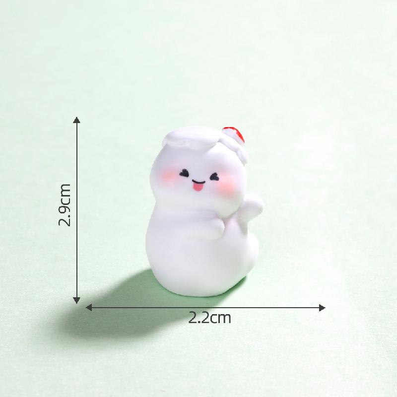 Tiểu cảnh ma Halloween nhỏ phát sáng DIY, phụ kiện tiểu cảnh mini treo bàn resin cute (ZC-1434)